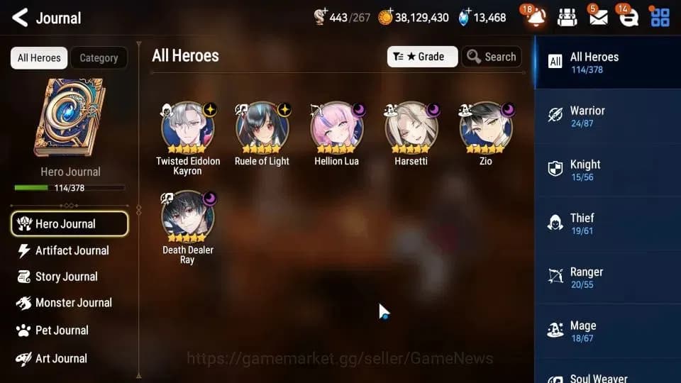 Epic Seven Accounts GLOBAL Unverif|New Era|6 ML(Ruele Light,Har Setti, image 6