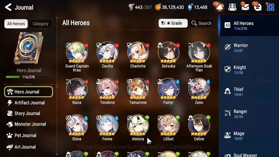 Epic Seven Accounts GLOBAL Unverif|New Era|6 ML(Ruele Light,Har Setti, image 7