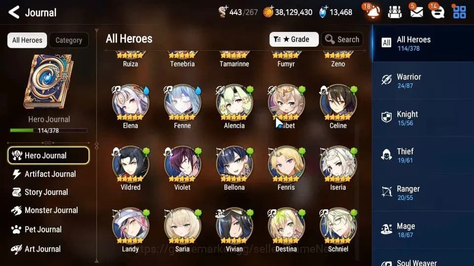 Epic Seven Accounts GLOBAL Unverif|New Era|6 ML(Ruele Light,Har Setti, image 8