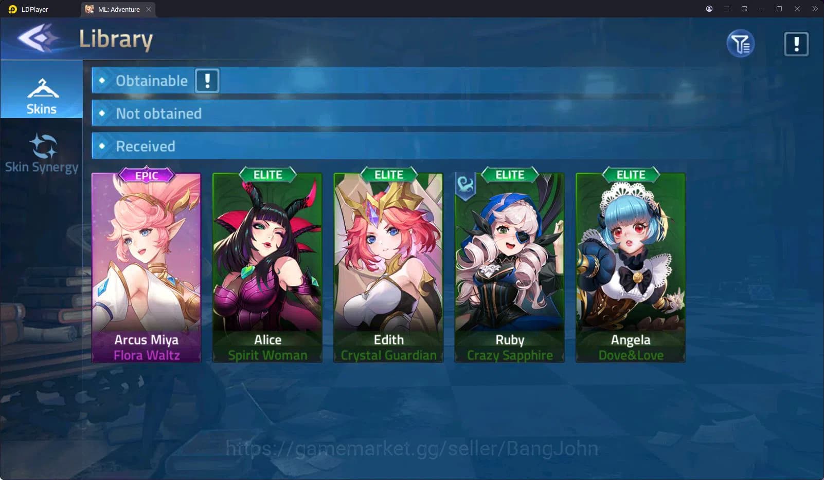 Mobile Legends: Adventure Accounts SERVER 70680 | LVL 110 | 49M POWER | 11 AWAKEN | 1 image 3