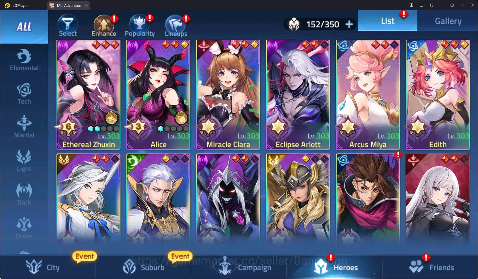 Mobile Legends: Adventure Accounts SERVER 70680 | LVL 110 | 49M POWER | 11 AWAKEN | 1 image 9