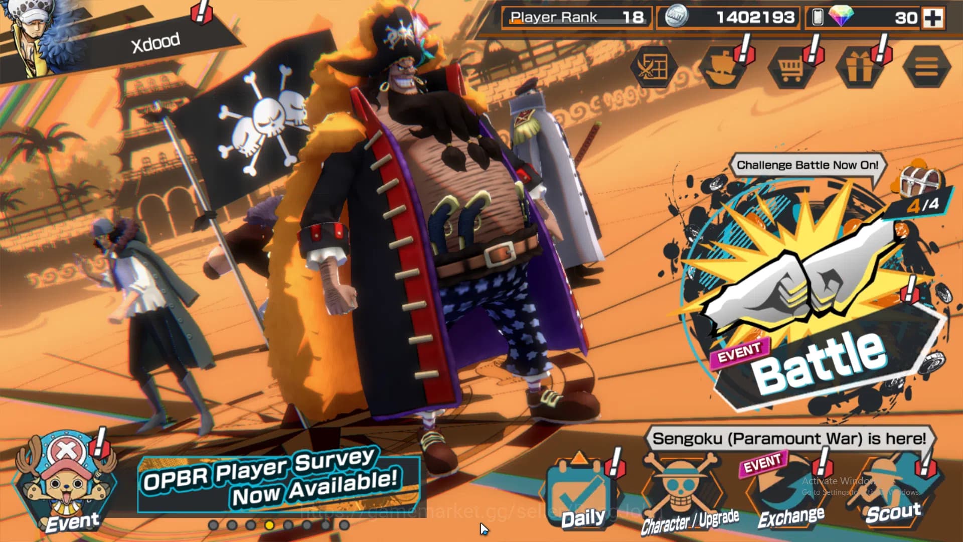 One Piece Bounty Rush Accounts GLOBAL |5 ex, kid n law onighasima, ST saturn, fou image 1