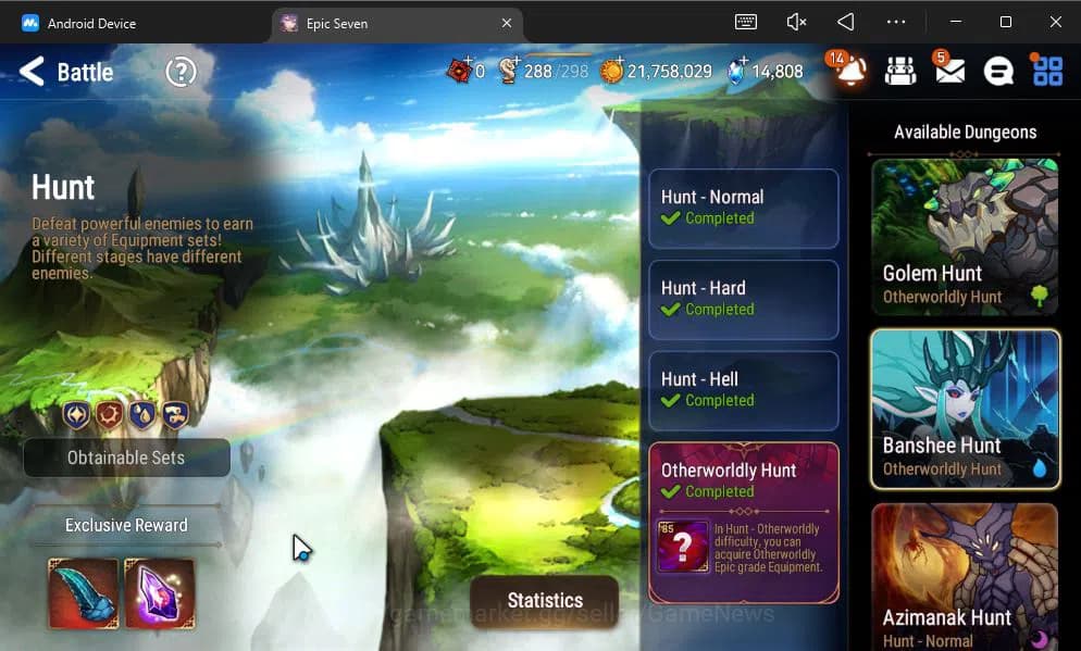 Epic Seven Accounts GLOBAL UNVERIF|9 ML(Salome,BArunka,LOT Scales,NM L image 16