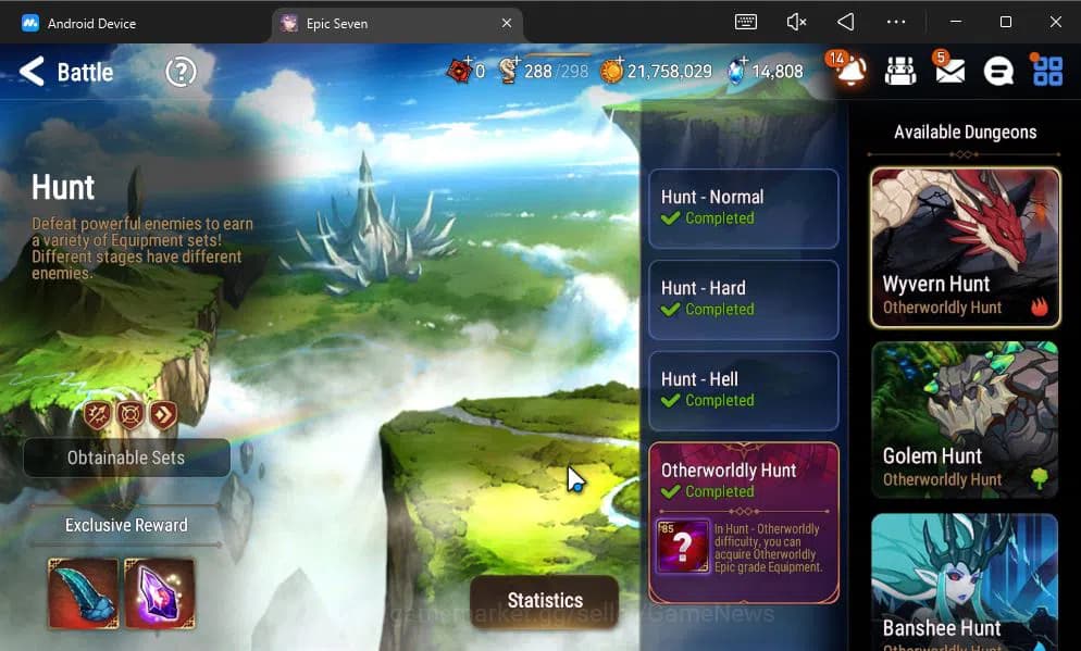 Epic Seven Accounts GLOBAL UNVERIF|9 ML(Salome,BArunka,LOT Scales,NM L image 17