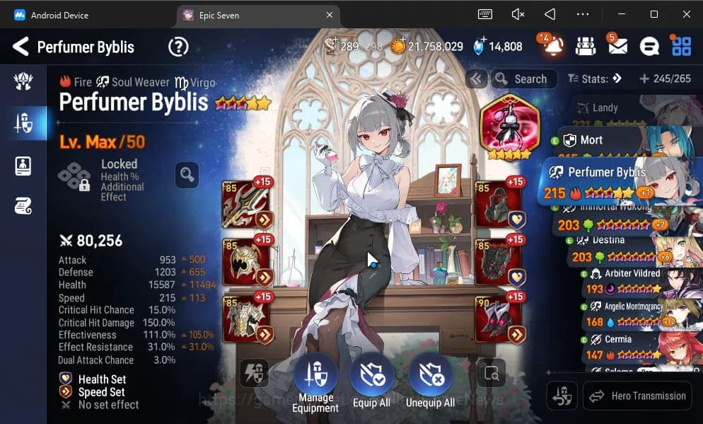 Epic Seven Accounts GLOBAL UNVERIF|9 ML(Salome,BArunka,LOT Scales,NM L image 4