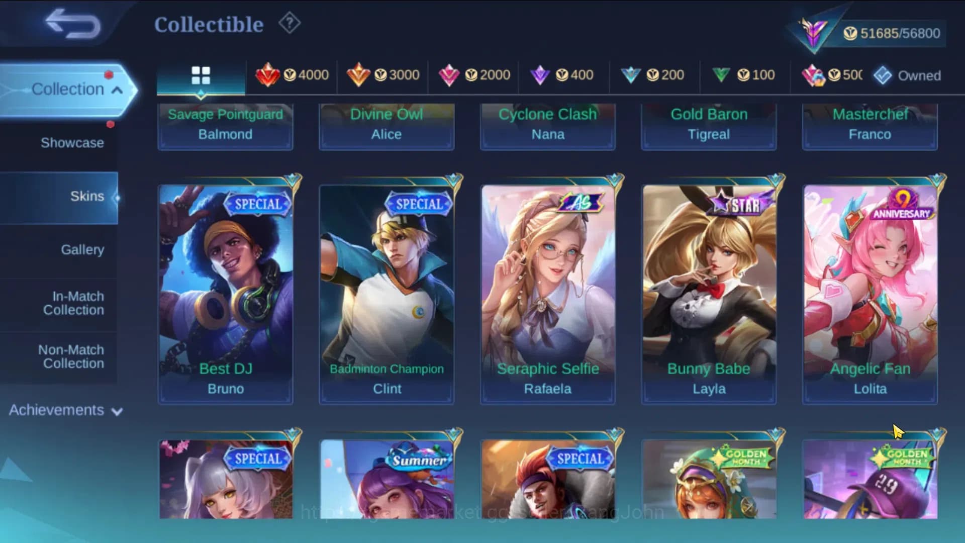 Mobile Legends: Bang Bang Accounts Global|Hero 96 Skin 221|Renowned|CC Natalia|Lbox S image 1