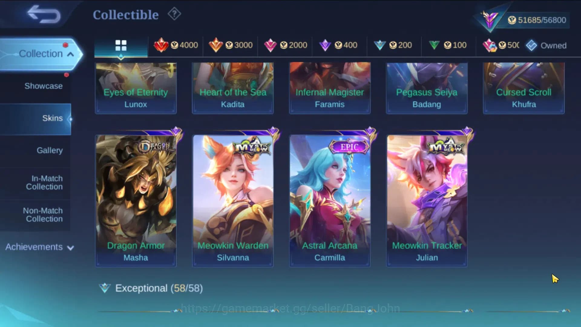 Mobile Legends: Bang Bang Accounts Global|Hero 96 Skin 221|Renowned|CC Natalia|Lbox S image 3