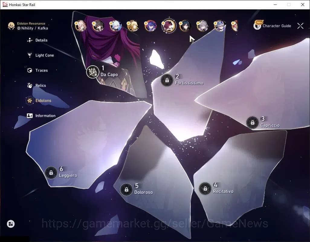 Honkai Star Rail Accounts Asia|TL 58|Free GI|21 Limited|[Kafka E1,Acheron,Ra image 6