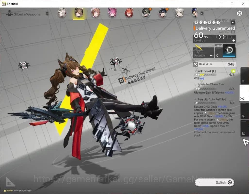 Arknights: Endfield Accounts ASIA|Lv25|4 SSR(2Limited)+3(*6WEP)|[Zhuang FangYi, image 3