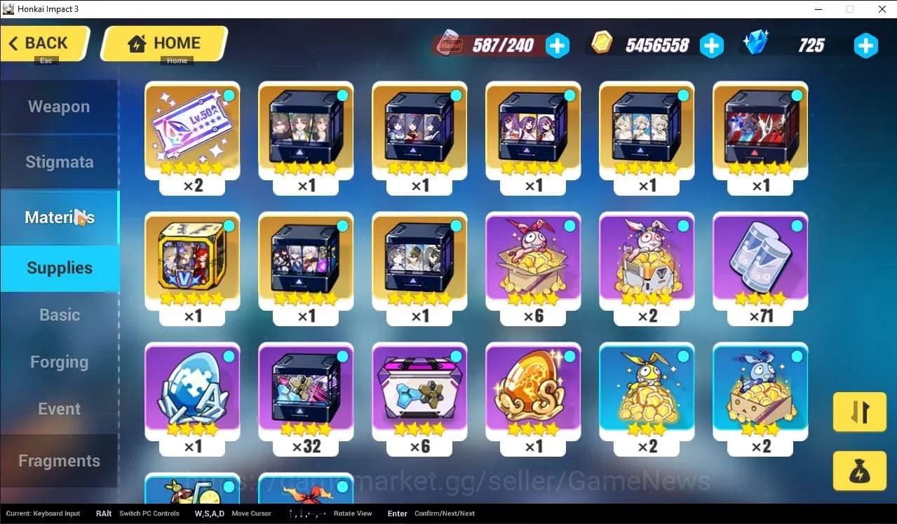 Honkai Impact 3rd Accounts SEA Lvl 25|Starter|1 Full Set (Raiden Mei Xentinel image 6