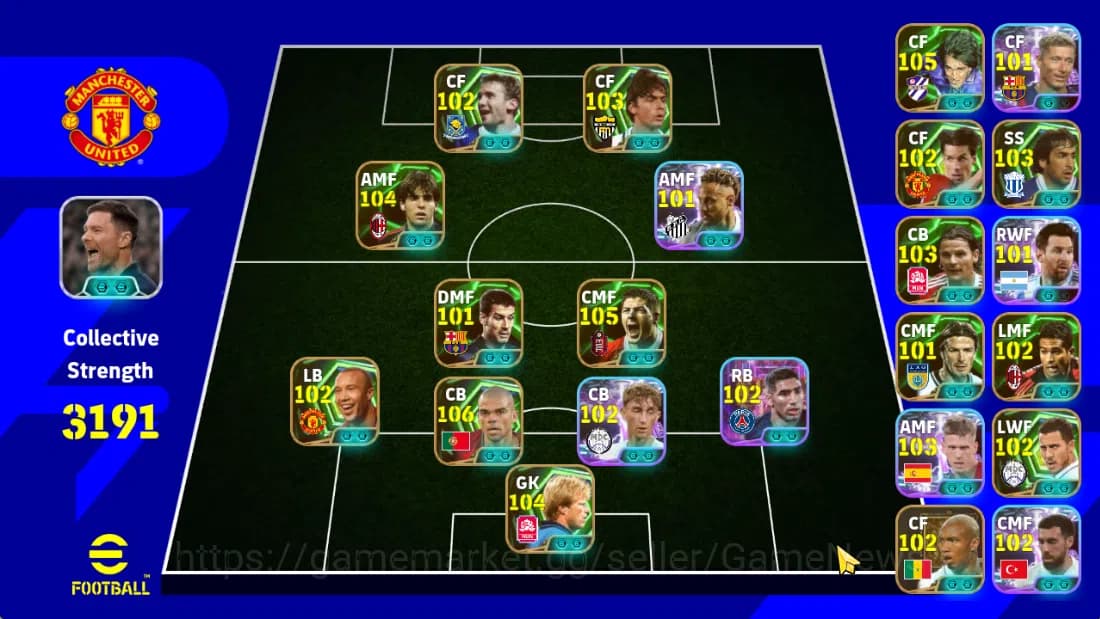 eFootball Accounts Mobile|Pepe(Long-Reach Tackle),Kaka(Momentum Dribb image 1