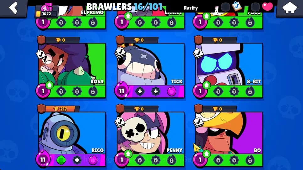 Brawl Stars Accounts 1072 Trophy|16 Brawlers 4 MAX Lv Myth: Mortis|1 Ep image 7