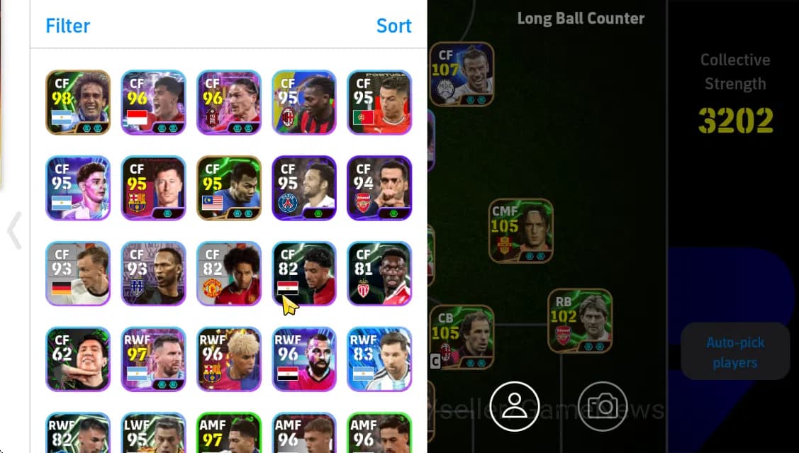 eFootball Accounts Mobile|Andriy Shevchenko(Bullet Header),Francesco image 2