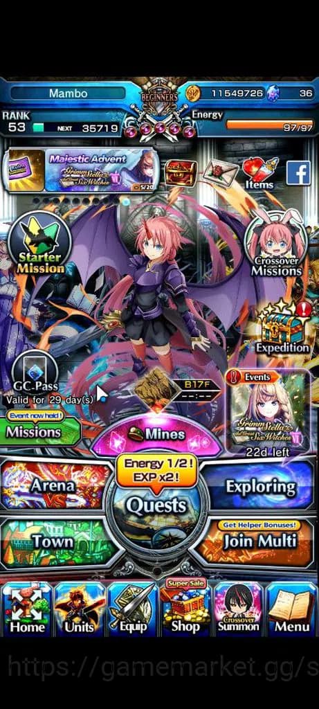 Grand Summoners Accounts Global|Rank 53|2 Ascend+1 TW| Combat Form MilimTW, image 1