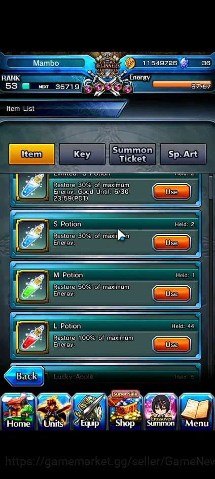 Grand Summoners Accounts Global|Rank 53|2 Ascend+1 TW| Combat Form MilimTW, image 10