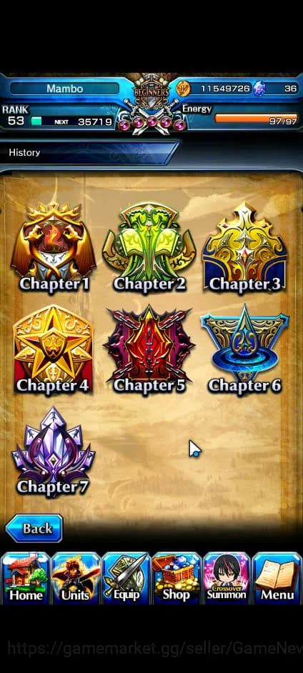 Grand Summoners Accounts Global|Rank 53|2 Ascend+1 TW| Combat Form MilimTW, image 2