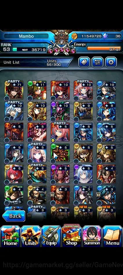 Grand Summoners Accounts Global|Rank 53|2 Ascend+1 TW| Combat Form MilimTW, image 7