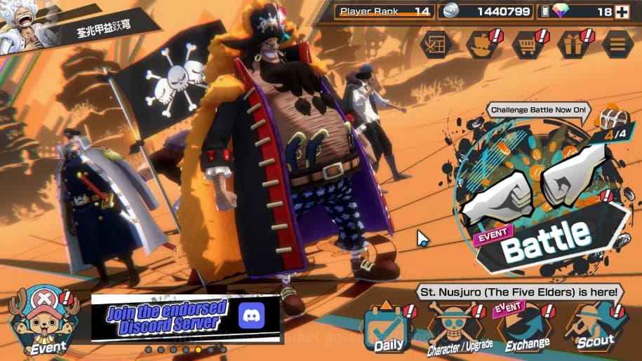 One Piece Bounty Rush Accounts GLOBAL| ex5, gear 5 luffi, BP kuzan, five elders j image 2