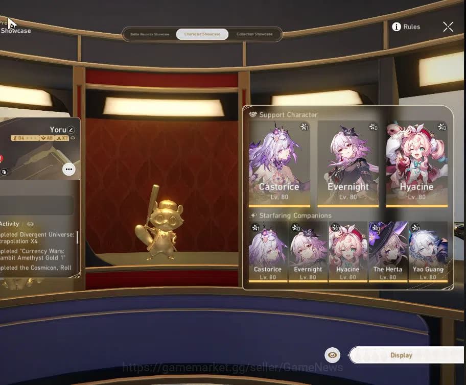 Honkai Star Rail Accounts ASIA|TL 70|10 Limited|[Castorice E1,Hyacine,Sunday image 12