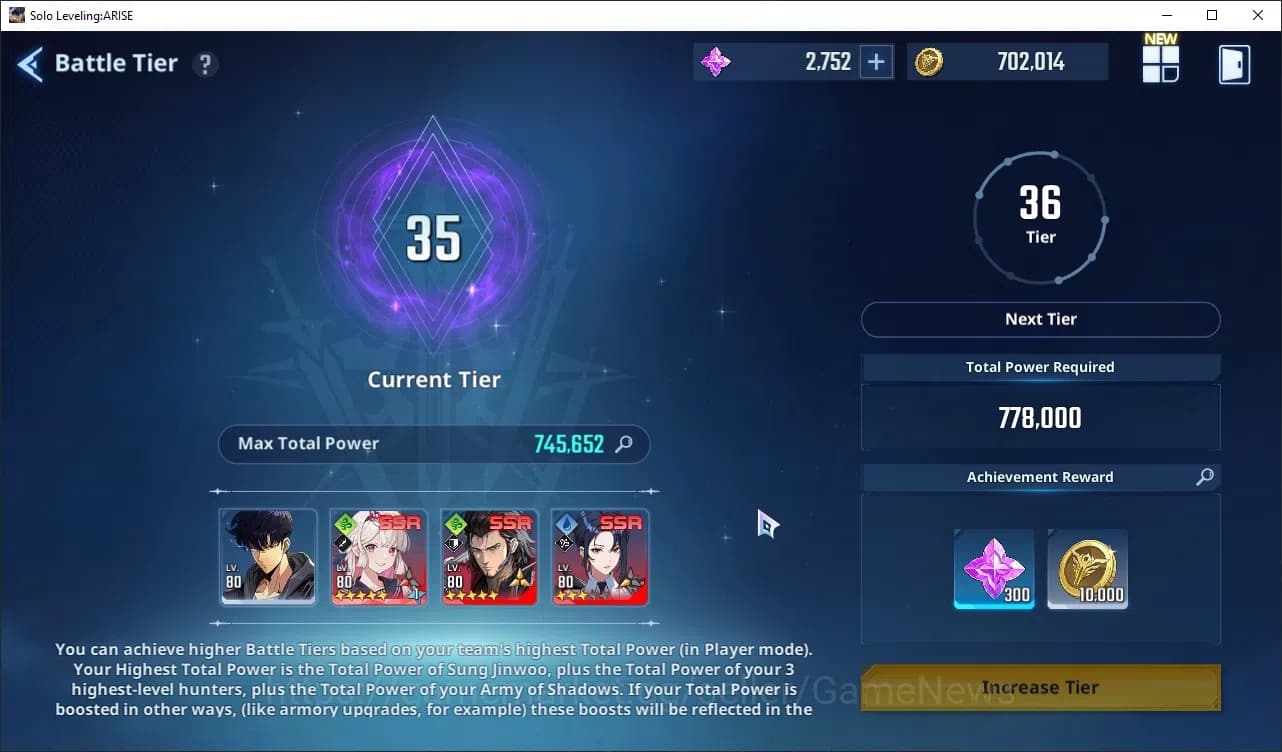 Solo Leveling: ARISE Accounts 745 Power Good Build Hunter|14 SSR|MireiA6+SignA5, image 10