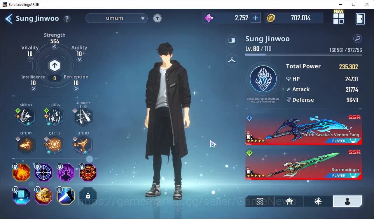 Solo Leveling: ARISE Accounts 745 Power Good Build Hunter|14 SSR|MireiA6+SignA5, image 2