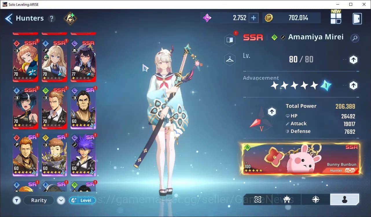 Solo Leveling: ARISE Accounts 745 Power Good Build Hunter|14 SSR|MireiA6+SignA5, image 4