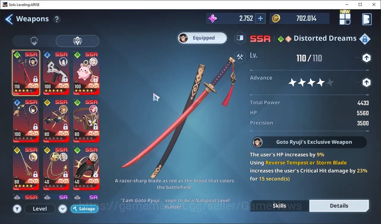 Solo Leveling: ARISE Accounts 745 Power Good Build Hunter|14 SSR|MireiA6+SignA5, image 7