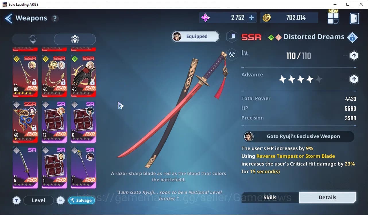 Solo Leveling: ARISE Accounts 745 Power Good Build Hunter|14 SSR|MireiA6+SignA5, image 8
