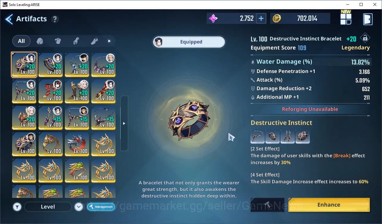 Solo Leveling: ARISE Accounts 745 Power Good Build Hunter|14 SSR|MireiA6+SignA5, image 9