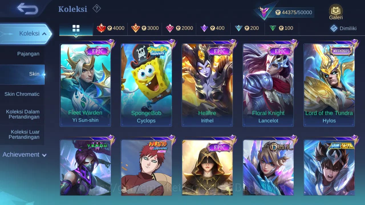 Mobile Legends: Bang Bang Accounts Hero 119 Skin 208 | KOF Karina | Sanrio Floryn | A image 5