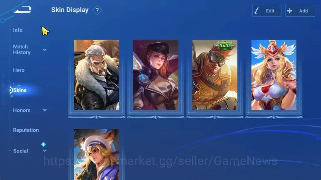 Honor of Kings Accounts Hero 18 Skin 5|Starter with Legend Skin Selection image 6