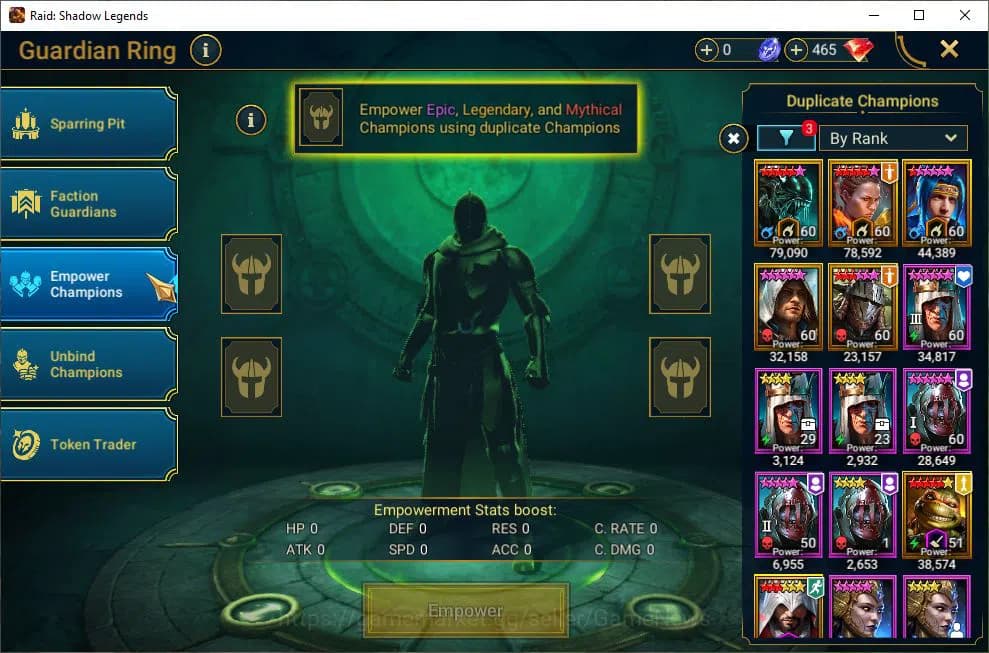 Raid: Shadow Legends Accounts Lv71 2,8M Power|39 Legend(Ninja,Xenomorph,Rathalos image 19