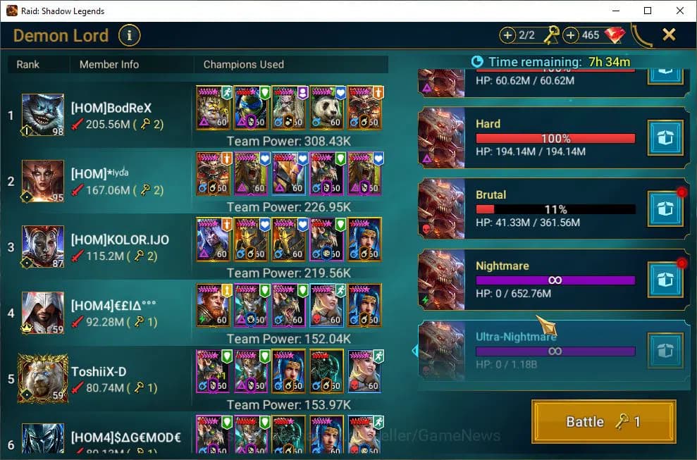 Raid: Shadow Legends Accounts Lv71 2,8M Power|39 Legend(Ninja,Xenomorph,Rathalos image 2