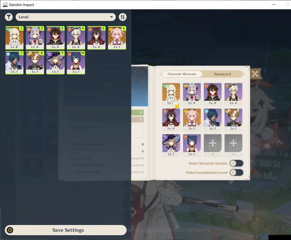 Genshin Impact Accounts ASIA|Fresh Starter|AR 9|1 Limited+8(*4Character)|L image 1