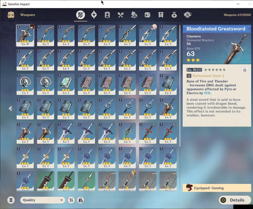 Genshin Impact Accounts ASIA|Fresh Starter|AR 9|1 Limited+8(*4Character)|L image 4