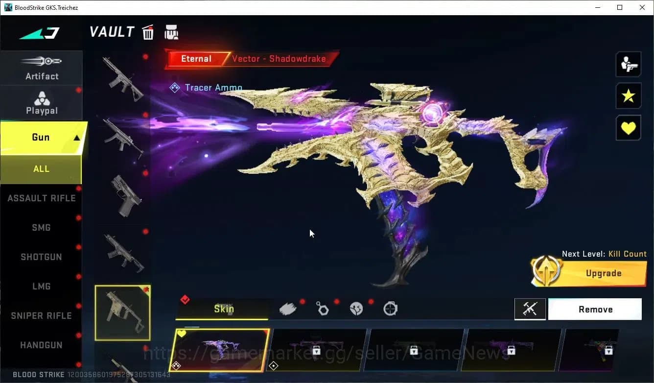 Blood Strike Accounts ASIA|ETERNAL Lv3 Vector-ShadDrake+10 ULTRA[Emma,Or image 9