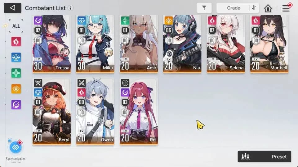 Chaos Zero Nightmare Accounts GLOBAL Lv 32|6 SSR[Nine+Sign,Heidemarie,Diana,Vero image 4