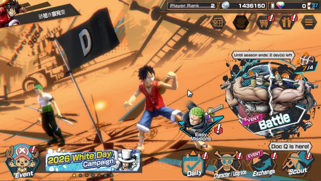 One Piece Bounty Rush Accounts Global| 3 EX| Great Pirate Gol D. Roger,Great Pira image 1