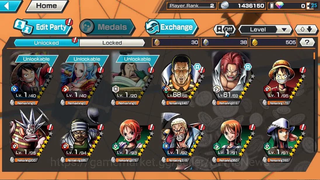 One Piece Bounty Rush Accounts Global| 3 EX| Great Pirate Gol D. Roger,Great Pira image 4