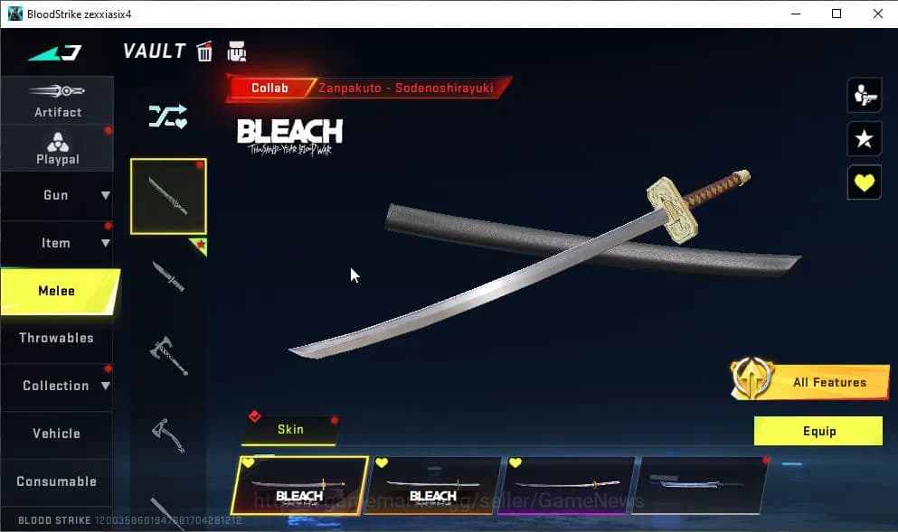 Blood Strike Accounts ASIA|7 ETERNAL[KRAKEN-Void,KAG-6 Lv2,M700 Lv2,AUG image 11