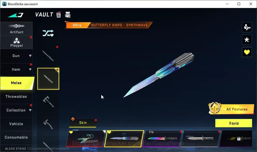 Blood Strike Accounts ASIA|7 ETERNAL[KRAKEN-Void,KAG-6 Lv2,M700 Lv2,AUG image 14