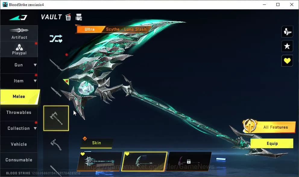 Blood Strike Accounts ASIA|7 ETERNAL[KRAKEN-Void,KAG-6 Lv2,M700 Lv2,AUG image 16