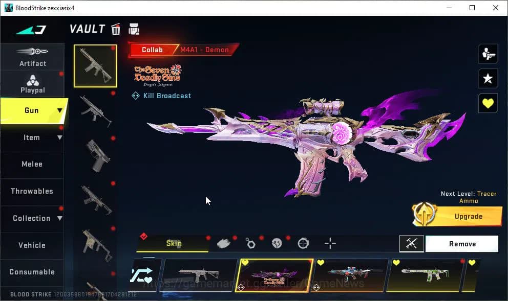 Blood Strike Accounts ASIA|7 ETERNAL[KRAKEN-Void,KAG-6 Lv2,M700 Lv2,AUG image 17