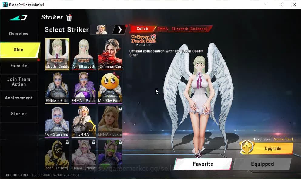 Blood Strike Accounts ASIA|7 ETERNAL[KRAKEN-Void,KAG-6 Lv2,M700 Lv2,AUG image 2