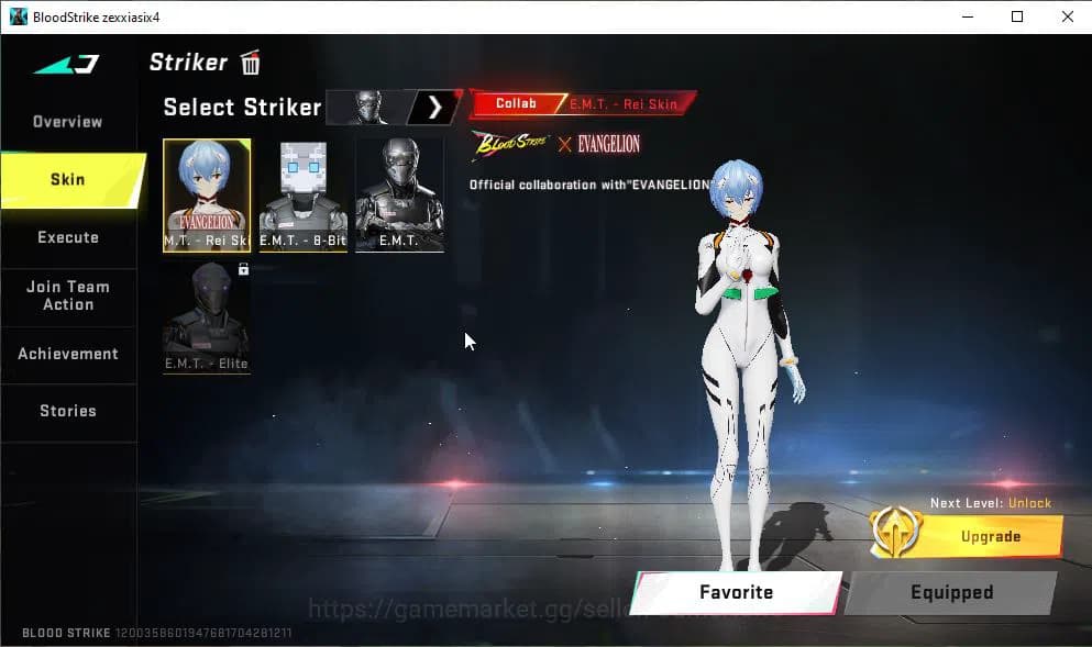 Blood Strike Accounts ASIA|7 ETERNAL[KRAKEN-Void,KAG-6 Lv2,M700 Lv2,AUG image 5