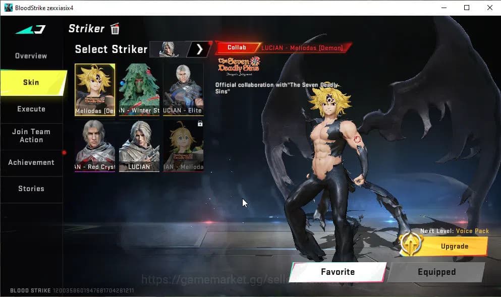 Blood Strike Accounts ASIA|7 ETERNAL[KRAKEN-Void,KAG-6 Lv2,M700 Lv2,AUG image 8