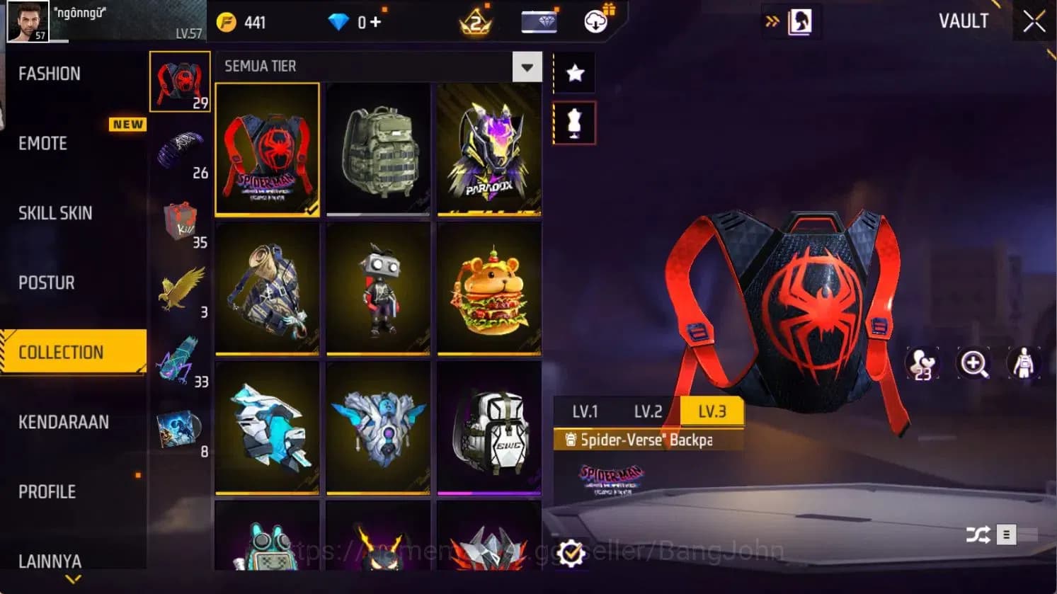 Free Fire Accounts Indonesia | Vault 149 | 2 Evo weapon skins Lv.2, 1 image 12