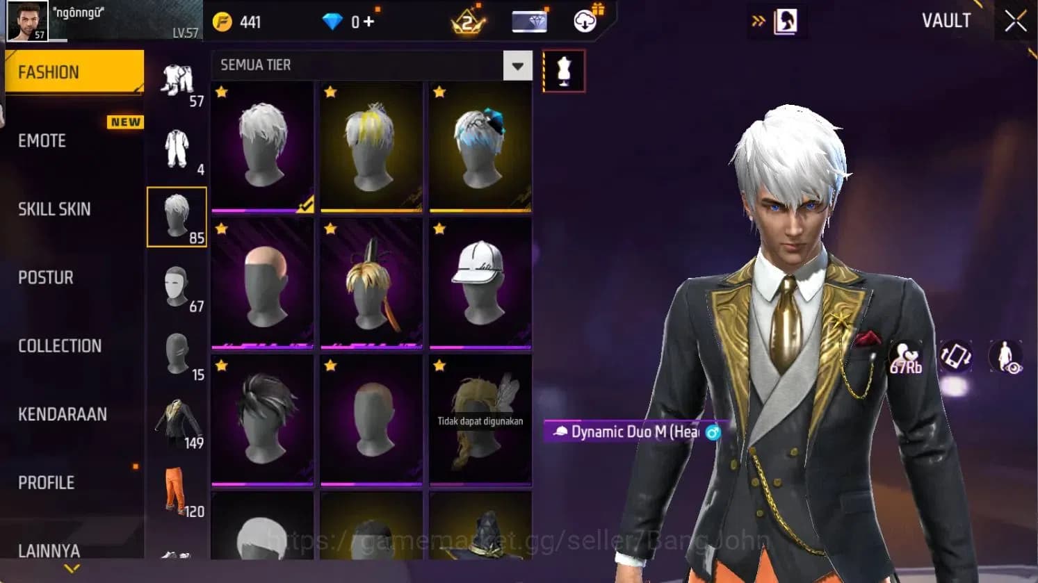Free Fire Accounts Indonesia | Vault 149 | 2 Evo weapon skins Lv.2, 1 image 5