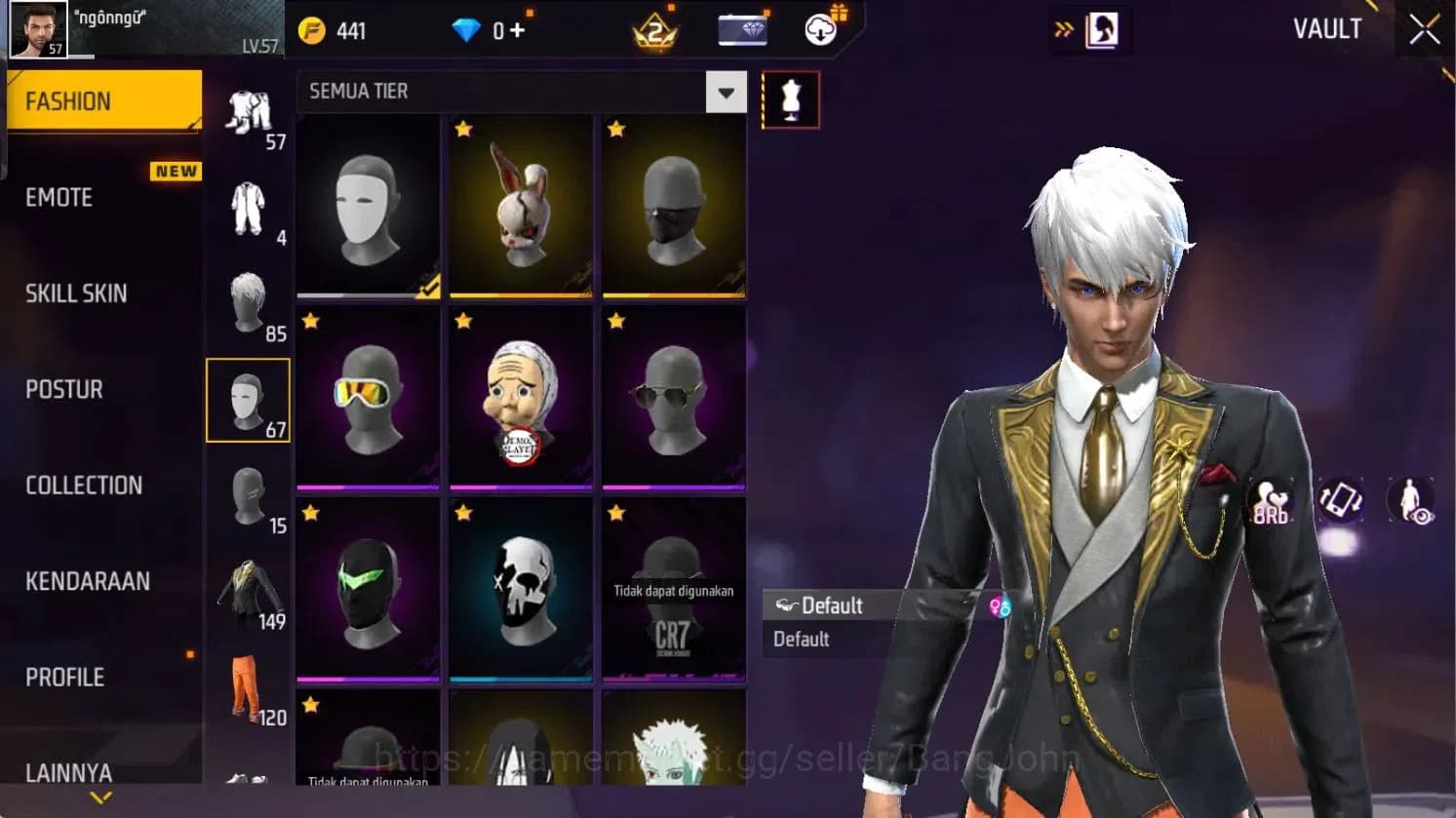Free Fire Accounts Indonesia | Vault 149 | 2 Evo weapon skins Lv.2, 1 image 6