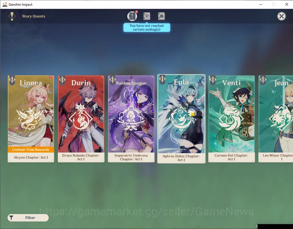 Genshin Impact Accounts ASIA|AR 56|3 Limited +3(*5Weapon)|Xilonen+Sign,Yel image 5